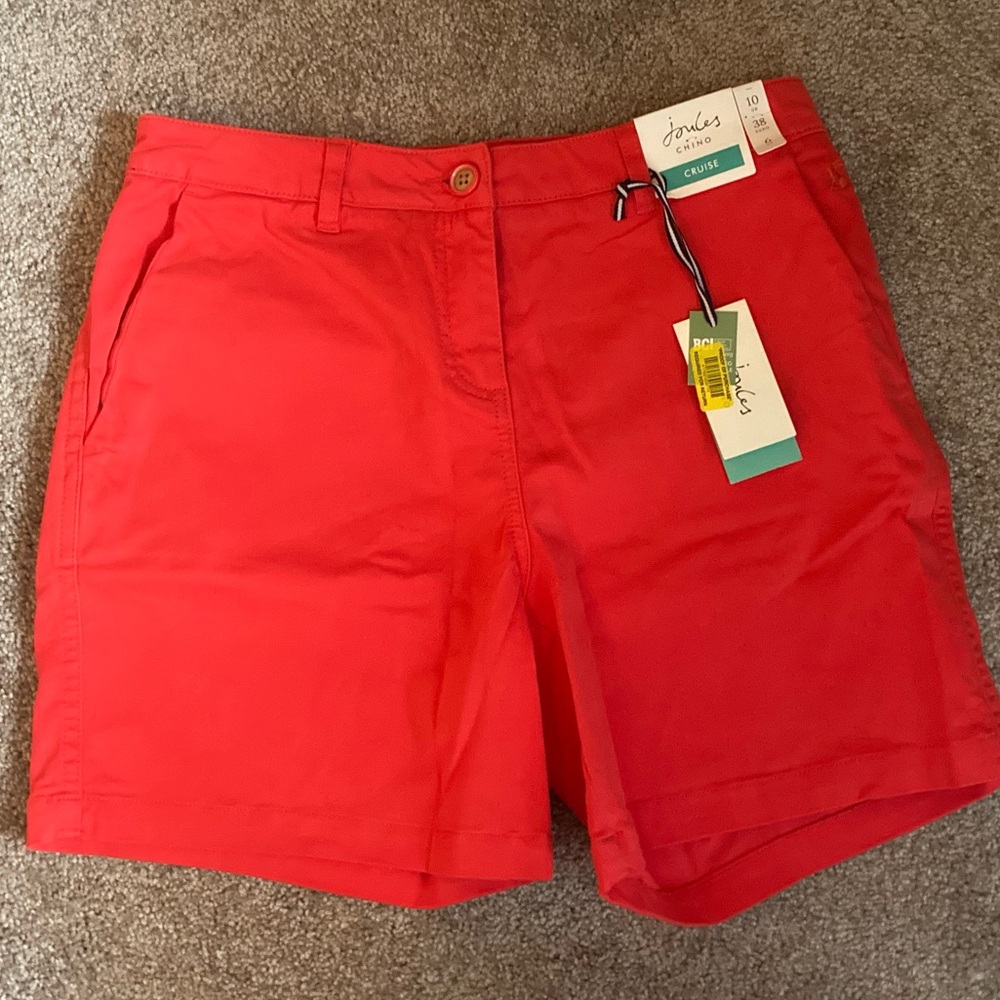 Joules Red Chino Shorts - Women's US 6 NWT